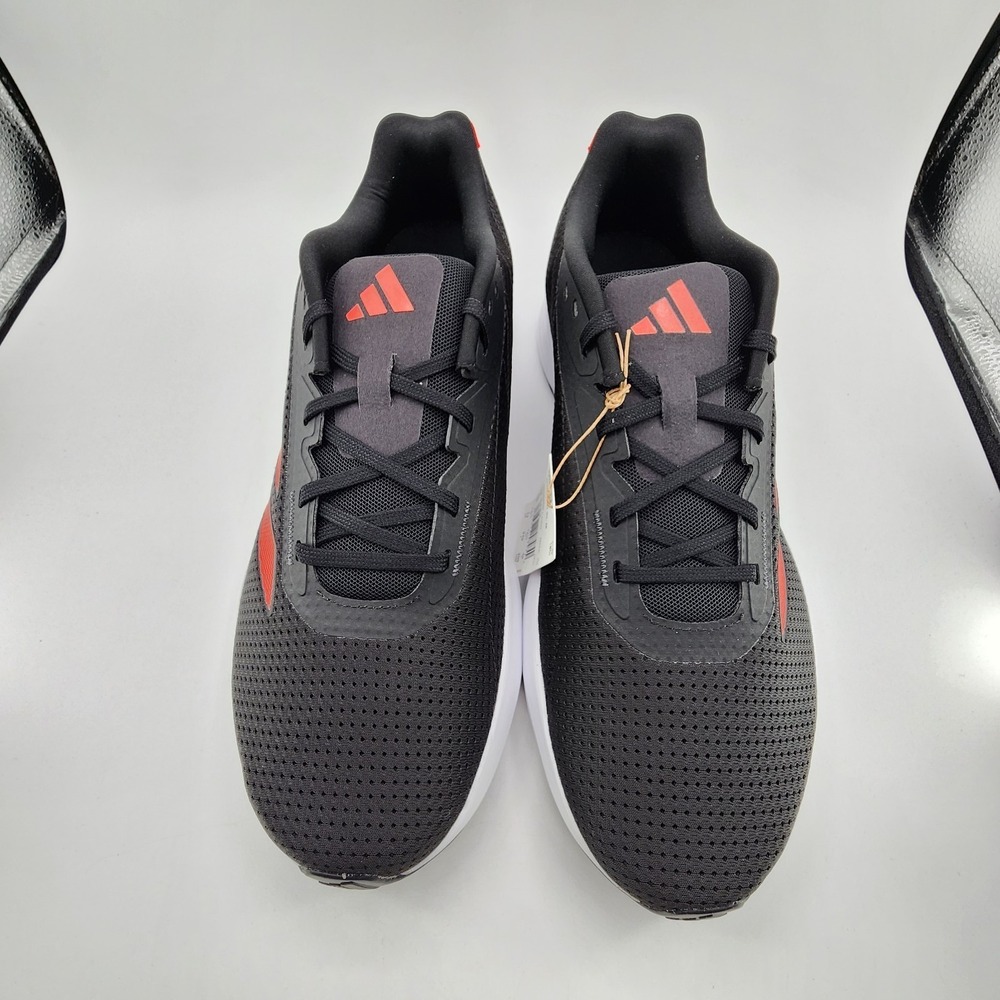 Adidas Duramo SL Running‎ Shoes Mens Size 13 Black Solar Red Sneaker IF9483 NEW - Picture 4 of 11